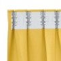 Cortinas con cortinas 2 pcs Amarillo mostaza Poliéster