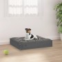 Massives Kiefernholz-Hundebett grau 51,5x44x9 cm von vidaXL, Betten für Hunde - Ref: Foro24-820848, Preis: 24,30 €, Rabatt: %