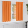Cortinas con cortinas 2 pcs Naranja 175x140cm Poliéster