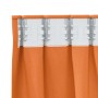 Cortinas con cortinas 2 pcs Naranja 175x140cm Poliéster