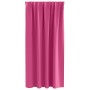 Cortinas con cortinas 2 pcs Rosa brillante Poliéster