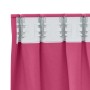 Cortinas con cortinas 2 pcs Rosa brillante Poliéster