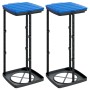 Garbage bag holders 2 pcs PP black and blue 60 L by vidaXL, Garbage cans and trash cans - Ref: Foro24-154979, Price: 23,16 €,...