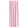 Cortinas con cortinas 2 pcs Rosa bebé Poliéster