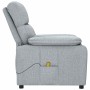 Sillón de masaje tela gris claro