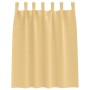 Cortinas con cortinas 2 pcs Beige Poliéster