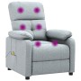 Sillón de masaje tela gris claro