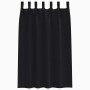 Cortinas con cortinas 2 pcs Negro 175x140cm Poliéster
