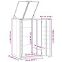 Cobertizo de contenedor de basura acero antracita 69x79x117 cm