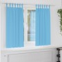 Cortinas con cortinas 2 pcs Azul claro Poliéster