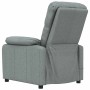Sillón de masaje de tela gris oscuro