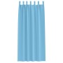 Cortinas con cortinas 2 pcs Azul claro Poliéster