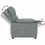 Sillón de masaje de tela gris oscuro