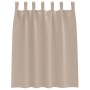 Cortinas con cortinas 2 pcs Taupé 140x140cm Poliéster