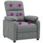 Sillón de masaje de tela gris oscuro
