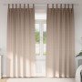 Cortinas Opacas con Anillas 2 pcs Taupé 260 x 140 cm Poliéster en Cortinas y visillos | Comprar online en Foro24