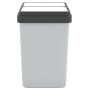 Cubo de basura doble blanco 2x25 L