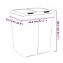 Cubo de basura doble blanco 2x25 L