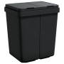 Anthracite gray double trash can 2x25 L by vidaXL, Garbage cans and trash cans - Ref: Foro24-154982, Price: 64,71 €, Discount: %