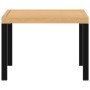 Mesa de jardín acero recubrimiento en polvo negro 55x55x39,5 cm