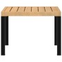 Mesa de jardín acero recubrimiento en polvo negro 55x55x39,5 cm