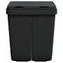 Anthracite gray double trash can 2x25 L by vidaXL, Garbage cans and trash cans - Ref: Foro24-154982, Price: 64,71 €, Discount: %