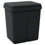 Anthracite gray double trash can 2x25 L by vidaXL, Garbage cans and trash cans - Ref: Foro24-154982, Price: 64,71 €, Discount: %