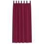 Cortinas con cortinas 2 pcs Rojo vino Poliéster