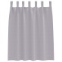 Cortinas con cortinas 2 pcs Gris metálico 140x140cm Poliéster