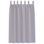 Cortinas con cortinas 2 pcs Gris metálico Poliéster