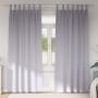 Cortinas con cortinas 2 pcs Gris metálico Poliéster