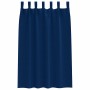 Cortinas con cortinas 2 pcs Azul oscuro Poliéster