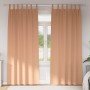 Cortinas Opacas con Anillas 2 pcs Marrón Claro 260 x 140 cm en Cortinas y visillos | Comprar online en Foro24