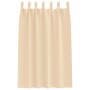 Cortinas con cortinas 2 pcs Crema Poliéster