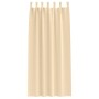 Cortinas con cortinas 2 pcs Crema Poliéster