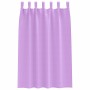 Cortinas con cortinas 2 pcs Morado 175x140cm Poliéster