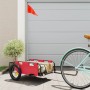 Remolque para bicicletas hierro y tela Oxford rojo de vidaXL, Remolques para bicicletas - Ref: Foro24-94160, Precio: 77,54 €,...