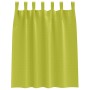Cortinas con cortinas 2 pcs Verde manzana Poliéster
