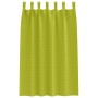 Cortinas con cortinas 2 pcs Verde manzana Poliéster
