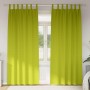 Cortinas con cortinas 2 pcs Verde manzana 245x140cm Poliéster