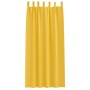 Cortinas con cortinas 2 pcs Amarillo mostaza Poliéster