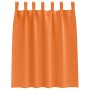 Cortinas con cortinas 2 pcs Naranja brillante Poliéster