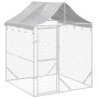 Außenzwinger mit silberverzinkter Stahlmarkise 2x2x2,5 m von vidaXL, Hundehütten und Zäune - Ref: Foro24-153675, Preis: 150,9...