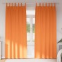 Cortinas con cortinas 2 pcs Naranja brillante Poliéster