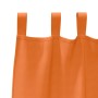 Cortinas con cortinas 2 pcs Naranja brillante Poliéster