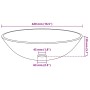 Lavabo de vidrio templado 42 cm marrón