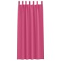 Cortinas Opacas con Anillas 2 pcs Rosa Brillante 225 x 140 cm en Cortinas y visillos | Comprar online en Foro24
