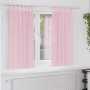 Cortinas con cortinas 2 pcs Rosa bebé Poliéster