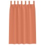 Cortinas con cortinas 2 pcs Terracota Poliéster
