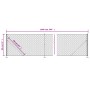 Wire fence with anthracite gray flange 0.8x10 m by vidaXL, fence panels - Ref: Foro24-153984, Price: 59,96 €, Discount: %